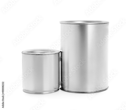 Wallpaper Mural Cans of paint on white background Torontodigital.ca