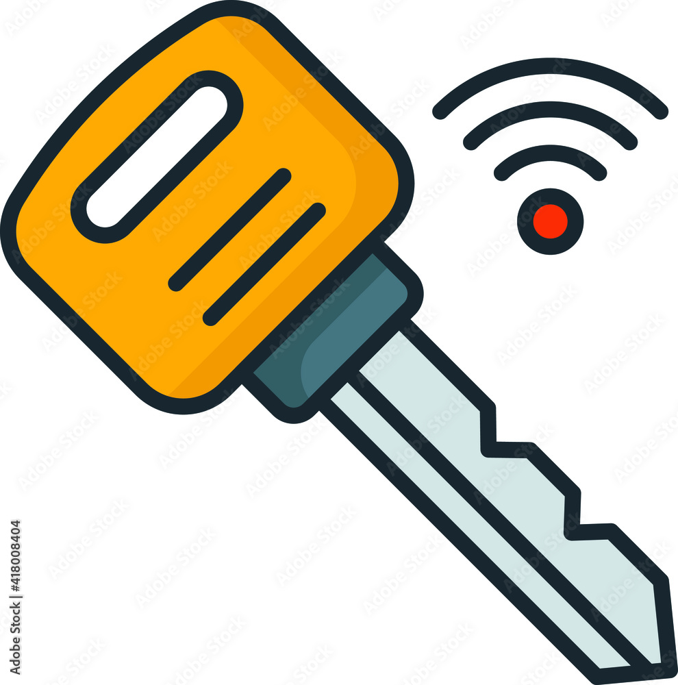 Smart Car Key with Signal Concept, Keyless Entry Vector Color Icon Design, Motor Vehicle Service and automobile repair shop Symbol, Lorry spare parts Sign, auto mechanic stock illustration Smart Car Key with Signal Concept, Keyless Entry Vector Color Icon Design, Motor Vehicle Service and automobile repair shop Symbol, Lorry spare parts Sign, auto mechanic stock illustration