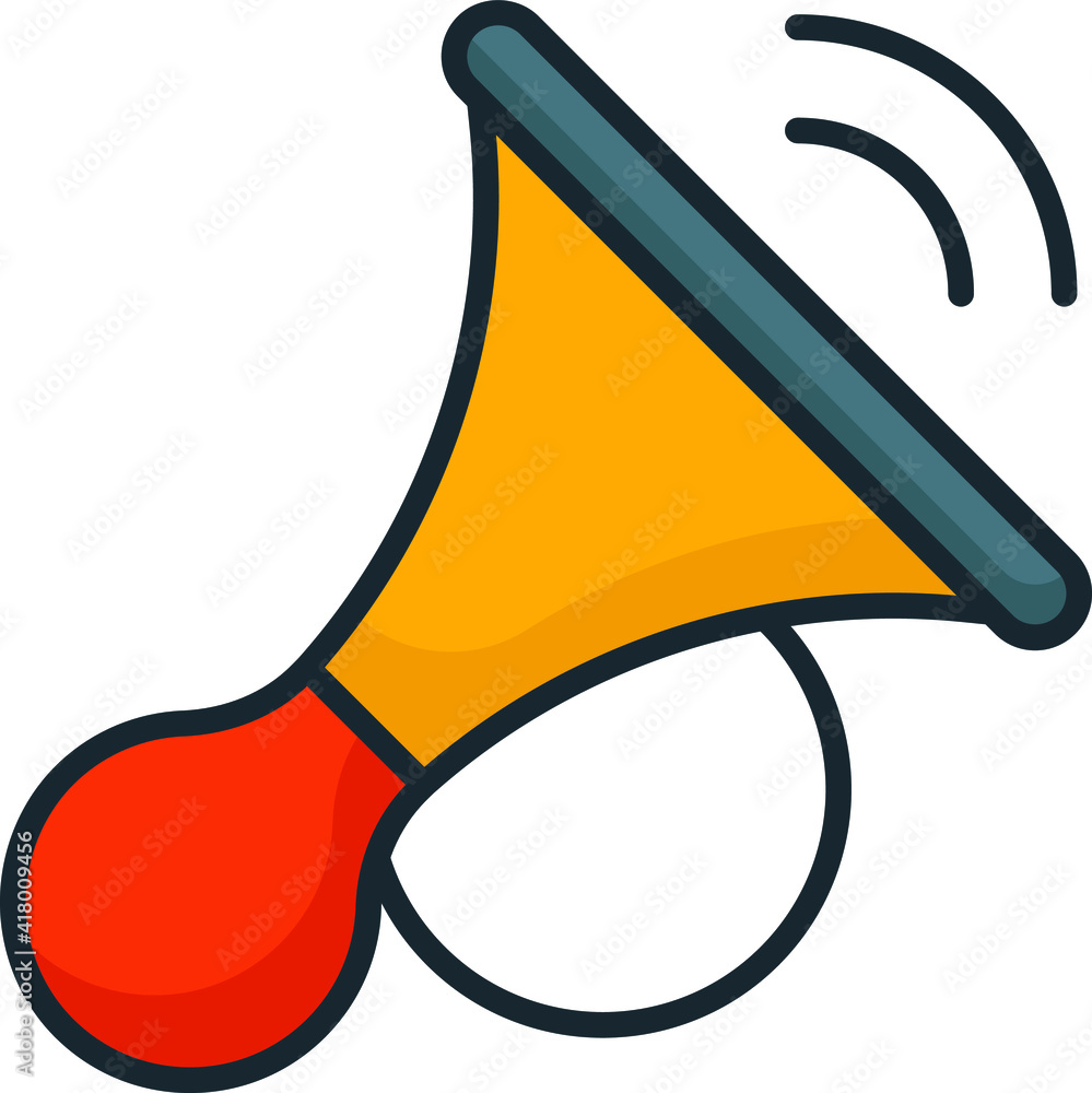 car air horn Concept Vector Color Icon Design, Motor Vehicle Service