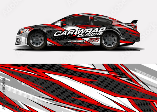 car graphic background vector. abstract lines concept  for truck and vehicles graphics vinyl wrap   © talentelfino