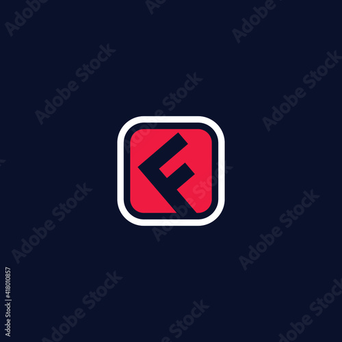 Free Download Letter f in square logo design - GFXLoad