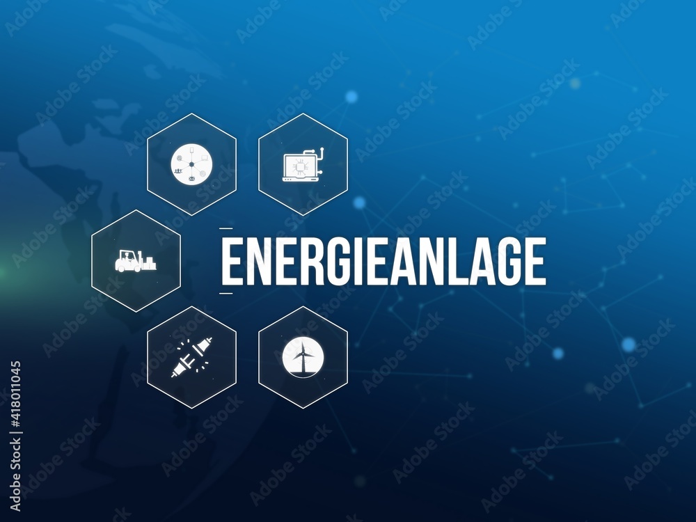 Fototapeta premium Energieanlage