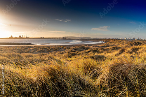 From the beach in Teesside