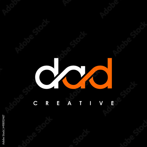DAD Letter Initial Logo Design Template Vector Illustration