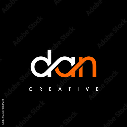 DAN Letter Initial Logo Design Template Vector Illustration