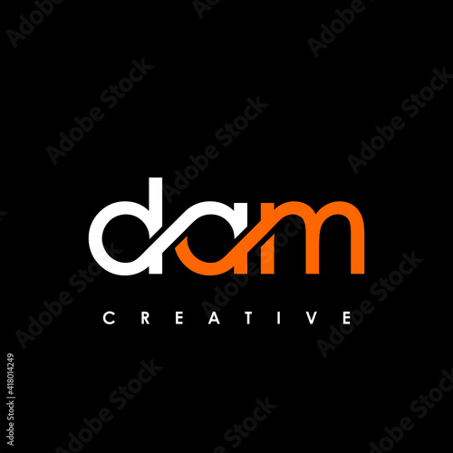 DAM Letter Initial Logo Design Template Vector Illustration