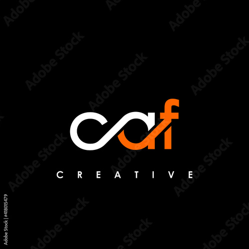 CAF Letter Initial Logo Design Template Vector Illustration
