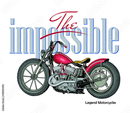 Motorcycles Pictures vector illustration for your T shirt or your design