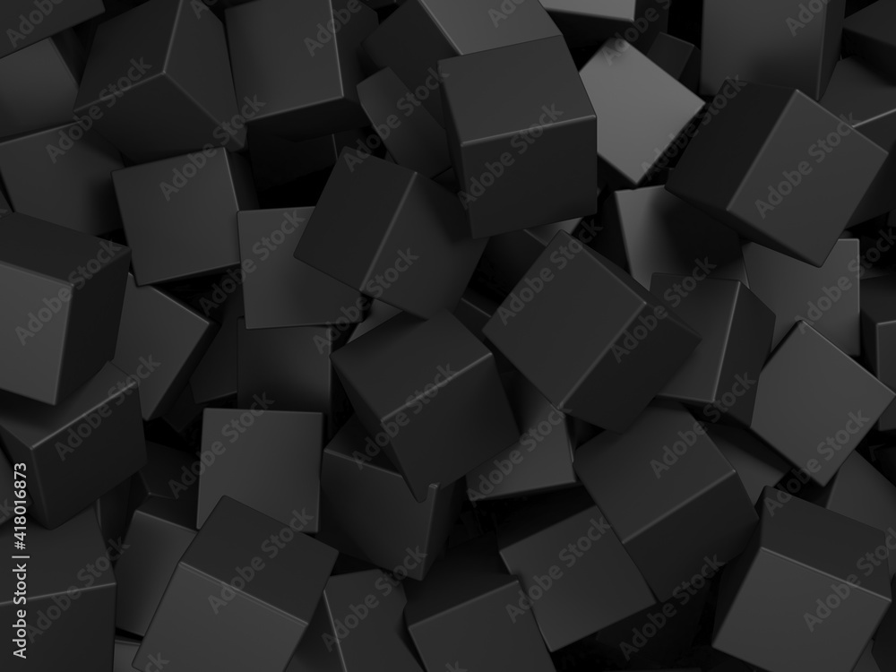 Abstract Dark Cubes Futuristic Design Background Abstract Dark Cubes Futuristic Design Background