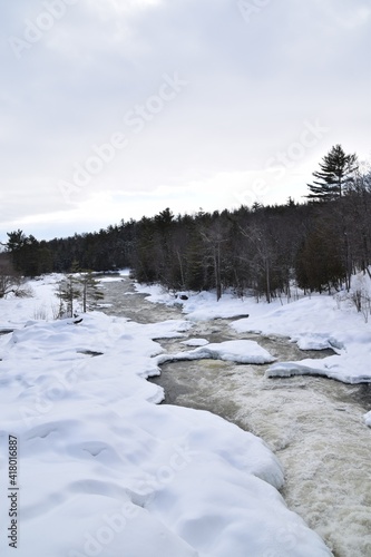 The Plaisance waterfall in southern Quebec
