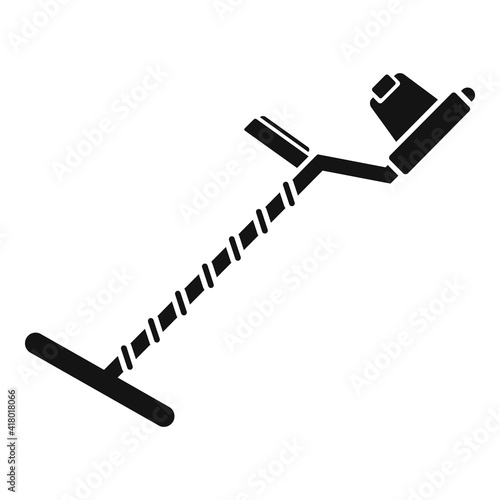 Handle metal detector icon. Simple illustration of handle metal detector vector icon for web design isolated on white background