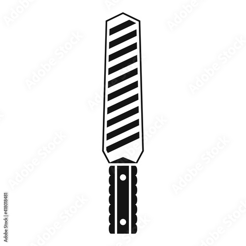 Security metal detector icon. Simple illustration of security metal detector vector icon for web design isolated on white background