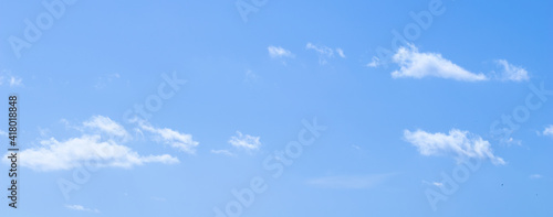 Background of blue sky with clouds