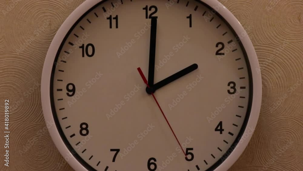 two o'clock sharp on white clock - medium two o'clock sharp on white clock - medium