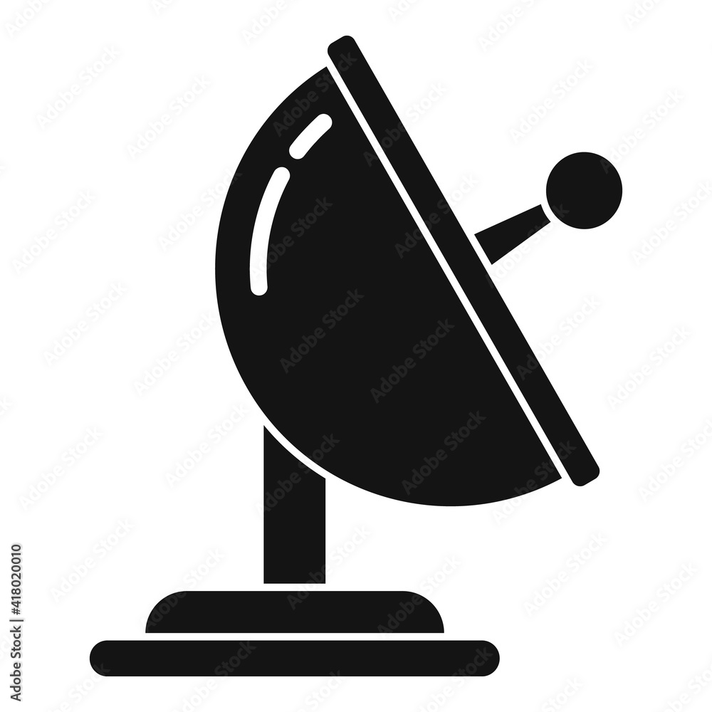 Radio ground antenna icon. Simple illustration of radio ground antenna vector icon for web design isolated on white background Radio ground antenna icon. Simple illustration of radio ground antenna vector icon for web design isolated on white background