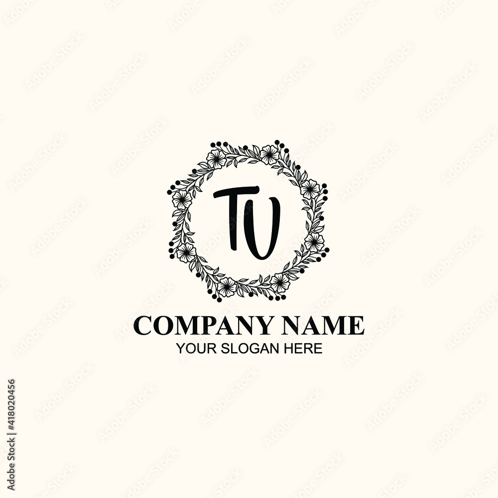 Letter TV Beautiful handwriting logo Letter TV Beautiful handwriting logo