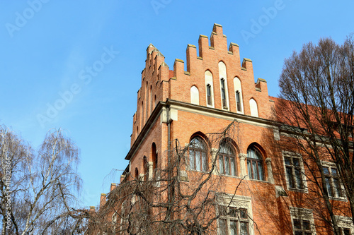 KRAKOW, POLAND - FEBRUARY 24, 2021: The oldest buildings of Jagiellonian University photo