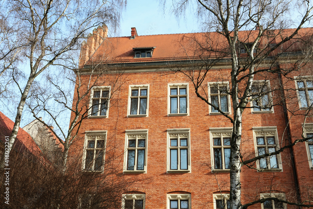 KRAKOW, POLAND - FEBRUARY 24, 2021: The oldest buildings of Jagiellonian University