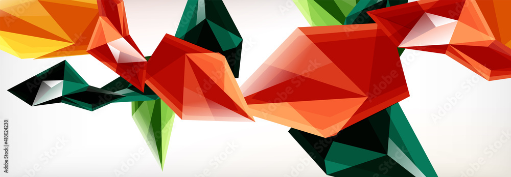 Vector 3d triangles and pyramids abstract background for business or technology presentations, internet posters or web brochure covers Vector 3d triangles and pyramids abstract background for business or technology presentations, internet posters or web brochure covers