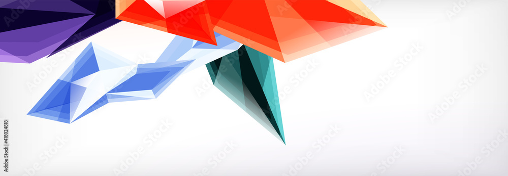 Vector 3d triangles and pyramids abstract background for business or technology presentations, internet posters or web brochure covers Vector 3d triangles and pyramids abstract background for business or technology presentations, internet posters or web brochure covers