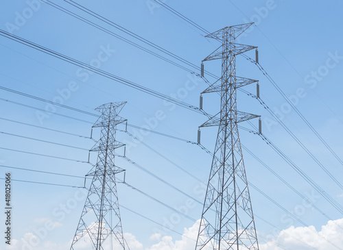 High voltage electrical poles for industrial