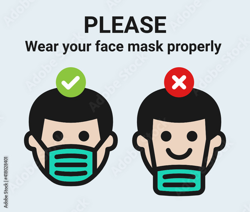 Please wear your face mask properly
