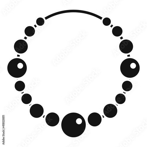 Pearl jeweler icon. Simple illustration of pearl jeweler vector icon for web design isolated on white background