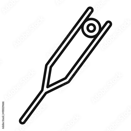 Jeweler forceps icon. Outline jeweler forceps vector icon for web design isolated on white background