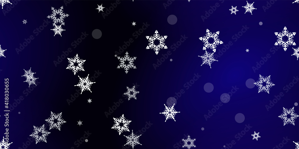 Falling Snowflakes seamless pattern flying snow Falling Snowflakes seamless pattern flying snow