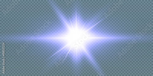 Shining neon stars isolated on black background. Effects, lens flare, shine, explosion, neon light, set. Light star blue png. Light sun blue png. Light flash blue png. vector illustrator.