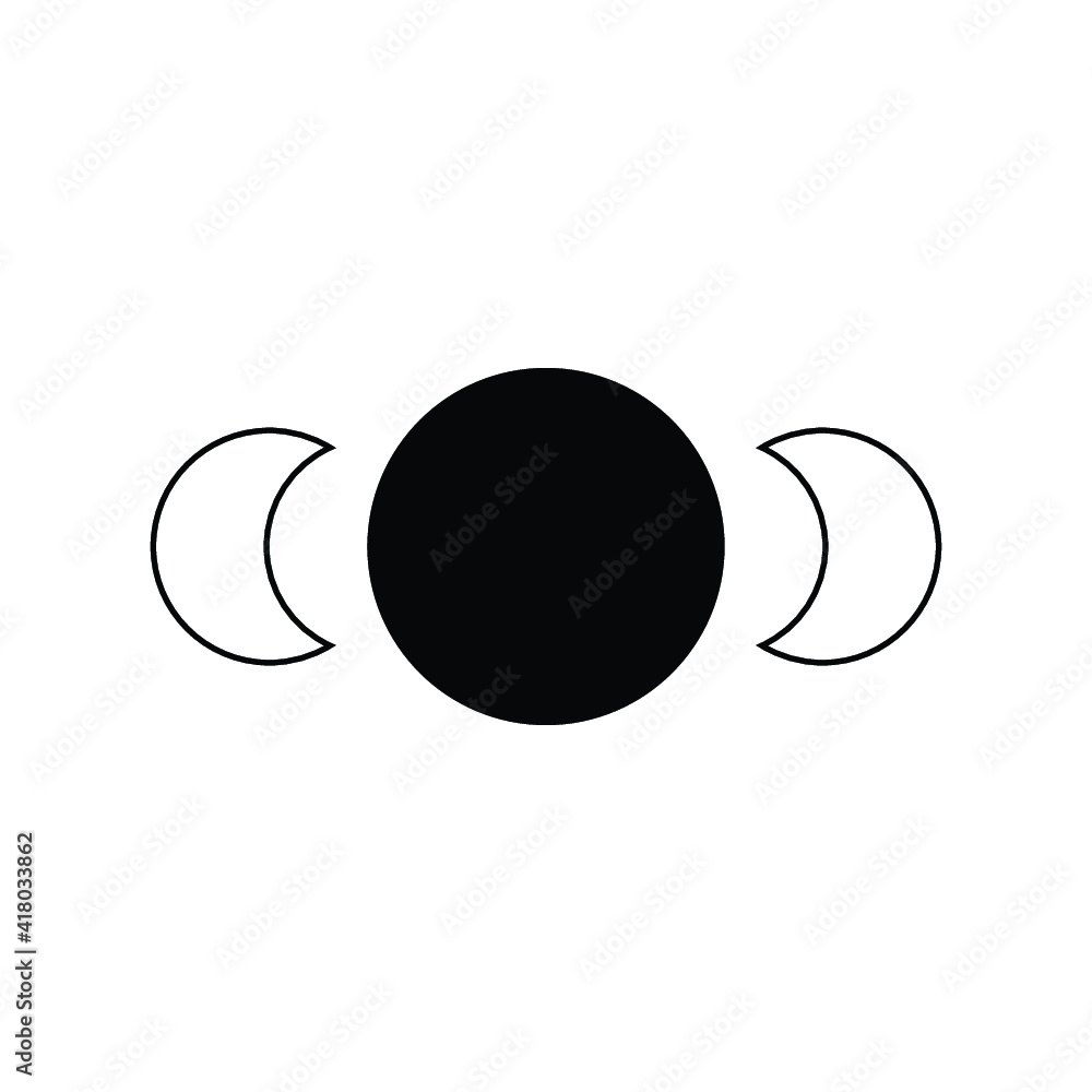 two crescent dark moon.Space moon star astronomy Planet eclipse abstract sun dark abstrak, vector, symbol, logo, icon, sign, Illustration Minimalist. two crescent dark moon.Space moon star astronomy Planet eclipse abstract sun dark abstrak, vector, symbol, logo, icon, sign, Illustration Minimalist.
