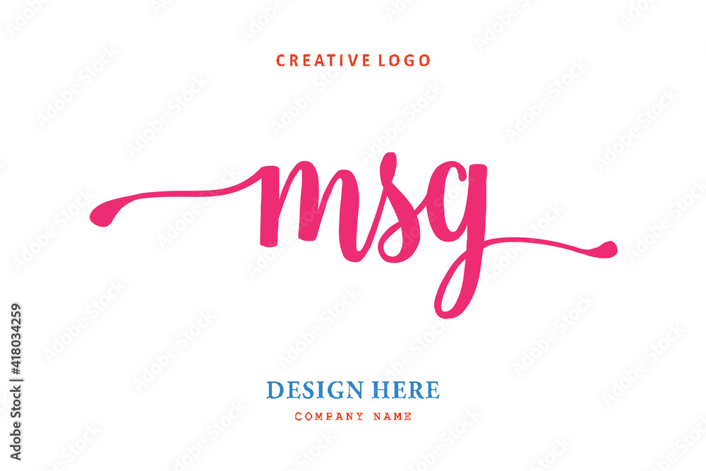 MSG lettering logo is simple, easy to understand and authoritative MSG lettering logo is simple, easy to understand and authoritative