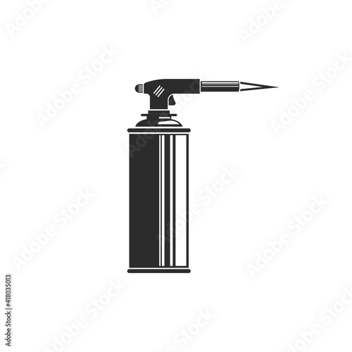 gas torch bottle icon vector illustration design template