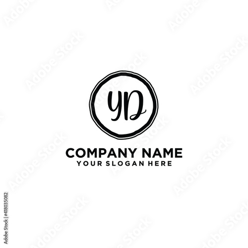 Letter YD Beautiful handwriting logo