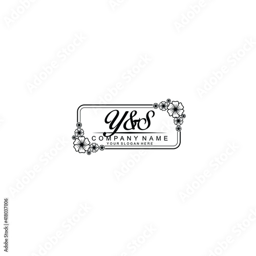 Letter YS Beautiful handwriting logo