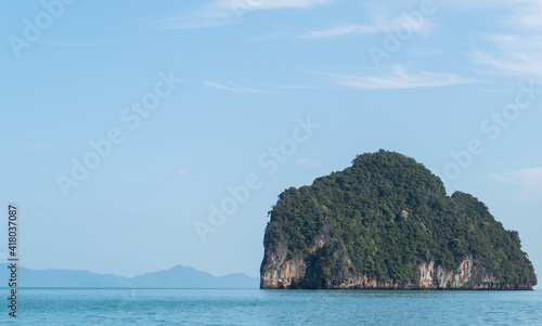 Landscapes of Phang Nga National Park,rock island Thailand. look like elephant