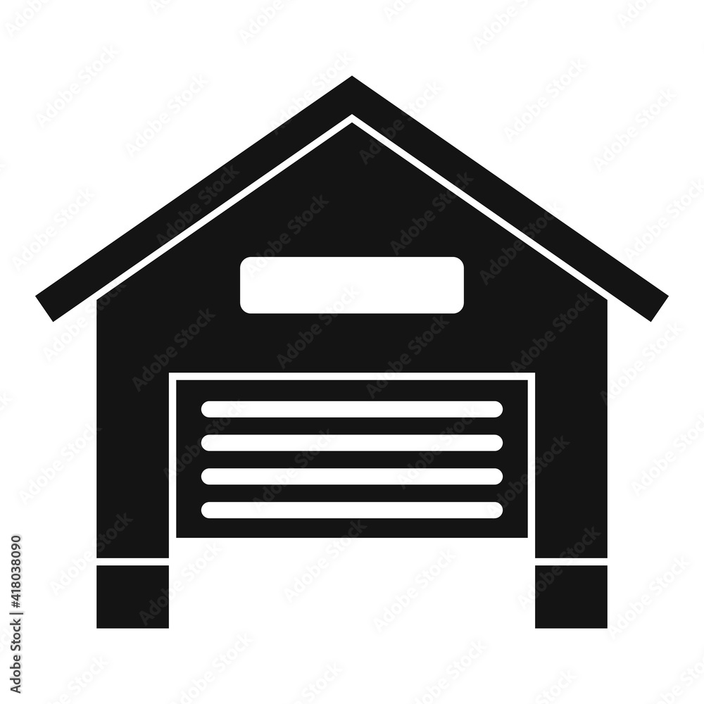 Car service garage icon. Simple illustration of car service garage vector icon for web design isolated on white background Car service garage icon. Simple illustration of car service garage vector icon for web design isolated on white background