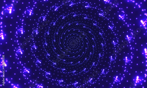 Meteor vortex, endless whirl of stars.