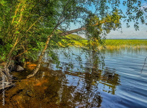 Lake Otradnoe, located in the Leningrad region photo