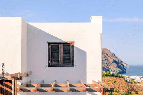 house on the coast with blue sky