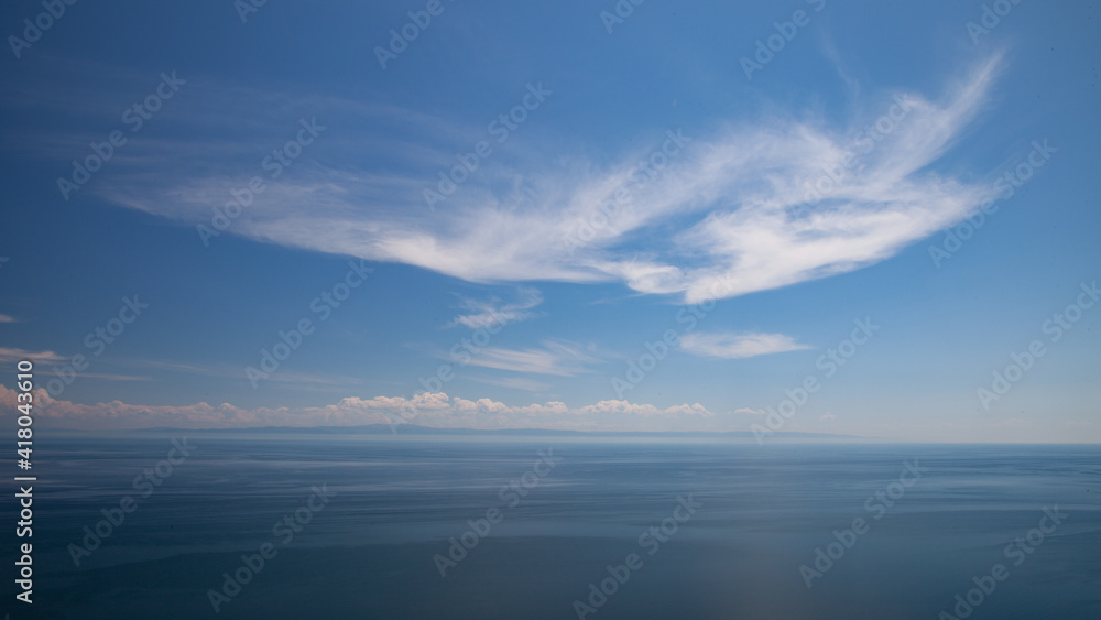 Lake Baikal,the sky over lake Baikal