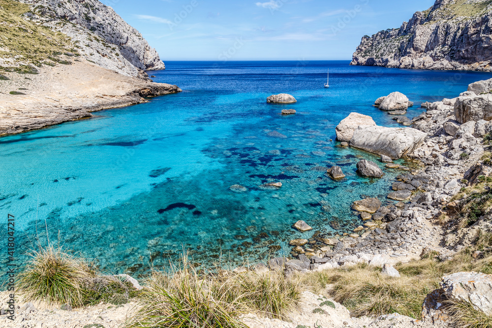 Cala Figuera on the Formentor peninsula in Majorca