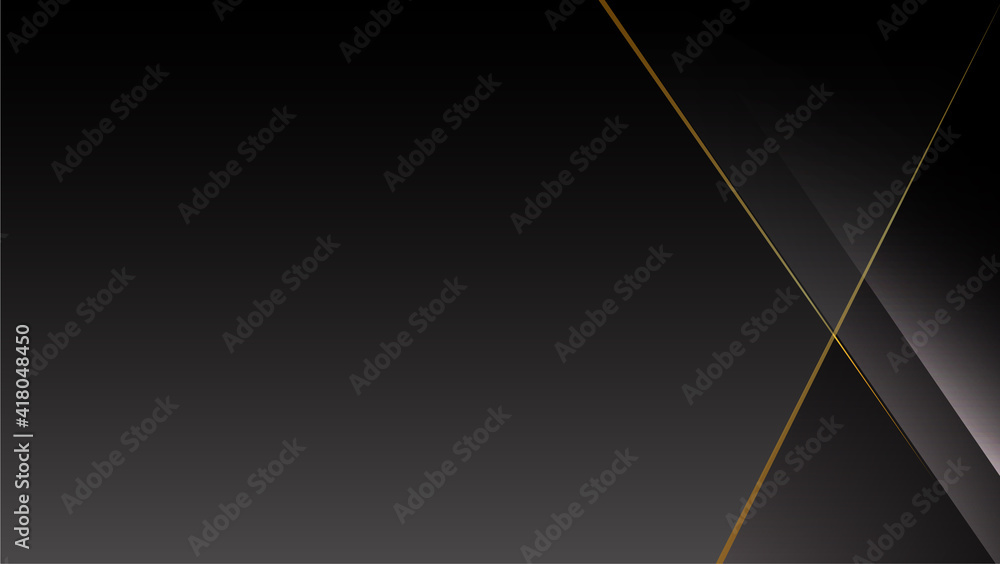Modern black background corporate with gold lines Modern black background corporate with gold lines