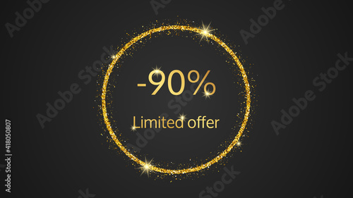 Limited offer gold banner