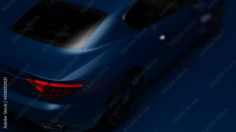 auto blue. 3d illustration of fragments of vehicles on a blue background. auto blue. 3d illustration of fragments of vehicles on a blue background.