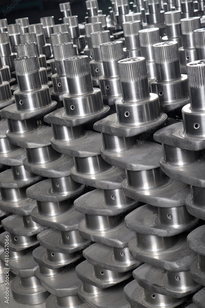 New engine crankshaft. Spare part. New engine crankshaft. Spare part.