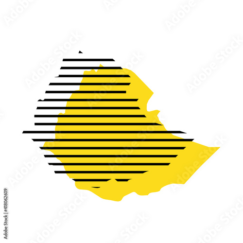 Ethiopia - country silhouette