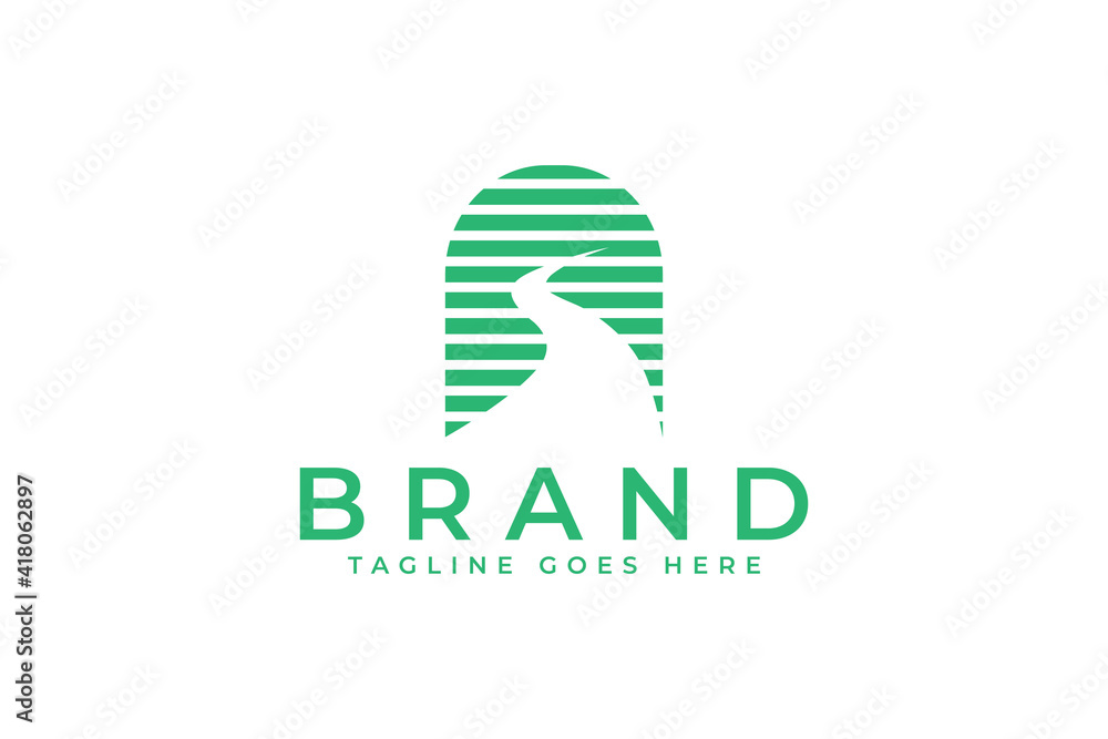 elegant letter s road logo design vector with striped style elegant letter s road logo design vector with striped style