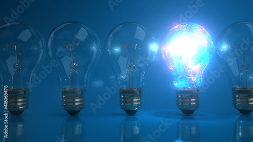 Light Bulb Color Splash