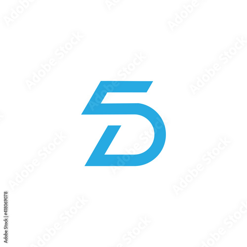 Free Download abstract letter sd simple geometric line flat logo vector - GFXLoad